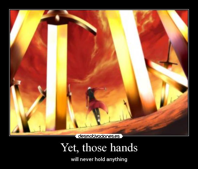 carteles anime manga super cartel fate stay night desmotivaciones