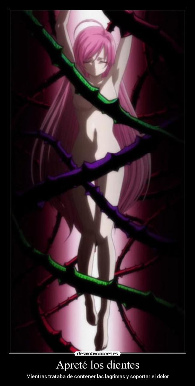 Apreté los dientes -