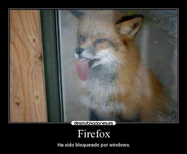 Firefox - Ha sido bloqueado por windows.