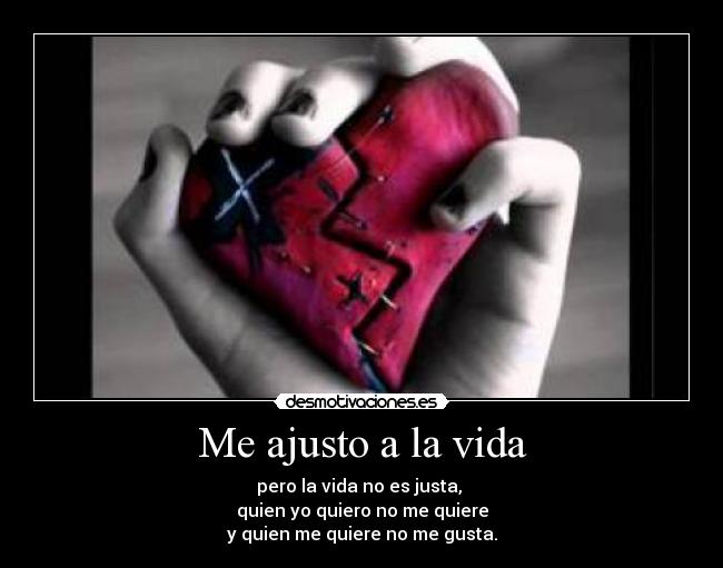 Me ajusto a la vida -