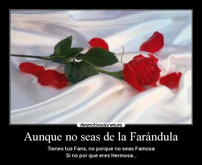 Aunque no seas de la Farándula -