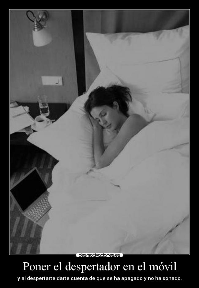 Poner el despertador en el móvil -