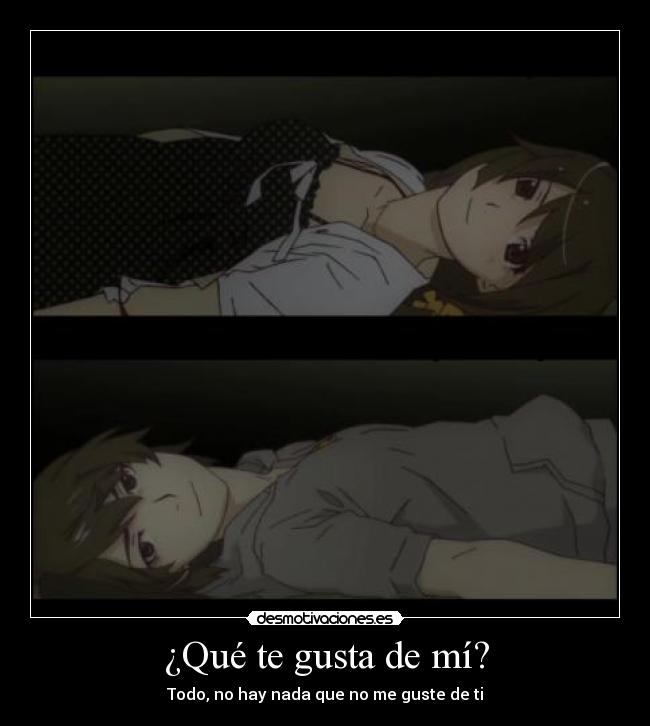 carteles bakemonogatari amor desmotivaciones