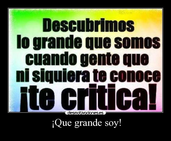 ¡Que grande soy! - 