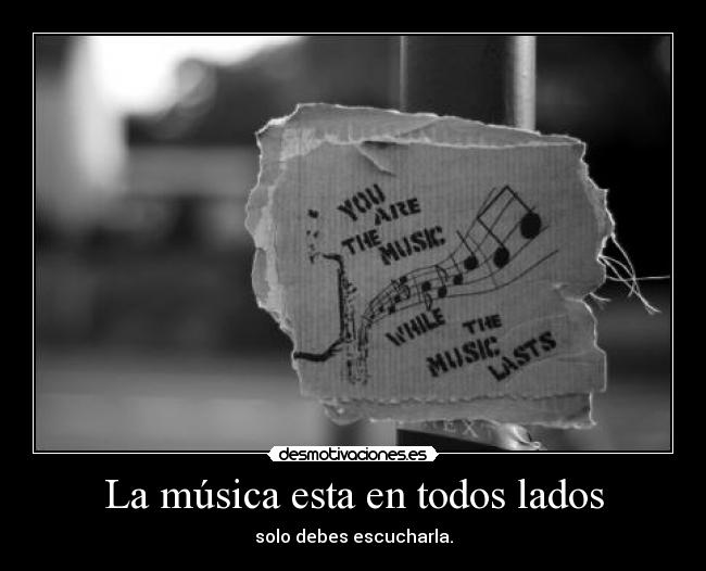 carteles musica musica desmotivaciones