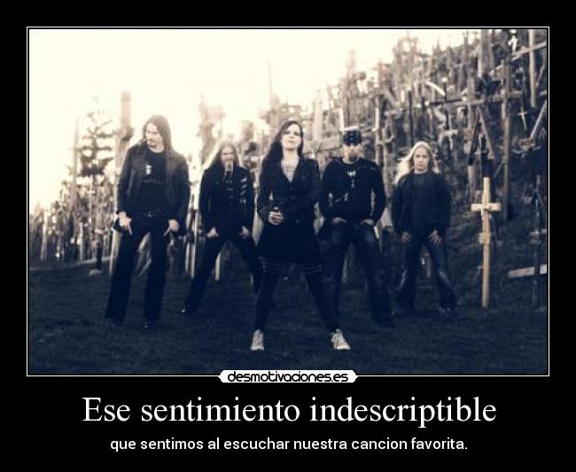 carteles tete28 adorooooo nightwish mejor banda symphonic power metal desmotivaciones