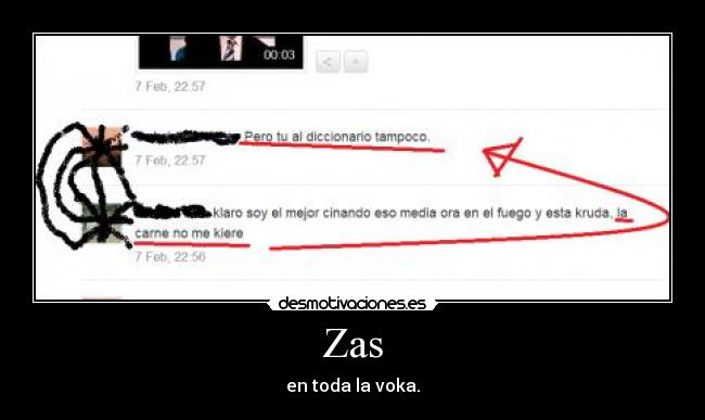 Zas - en toda la voka.