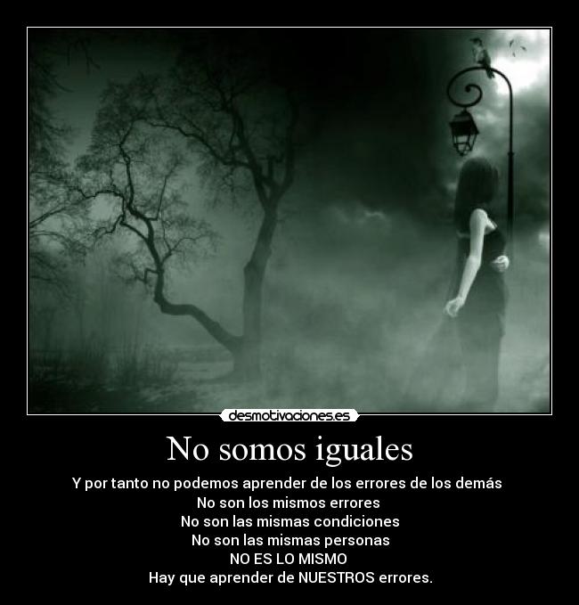 No somos iguales - 