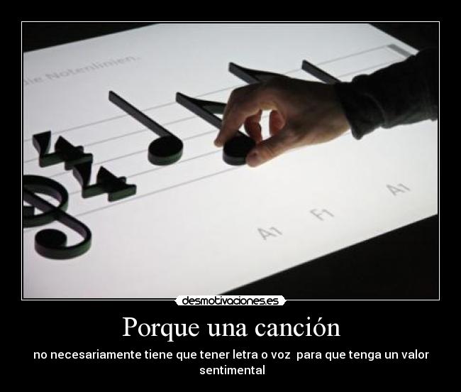 Porque una canción -