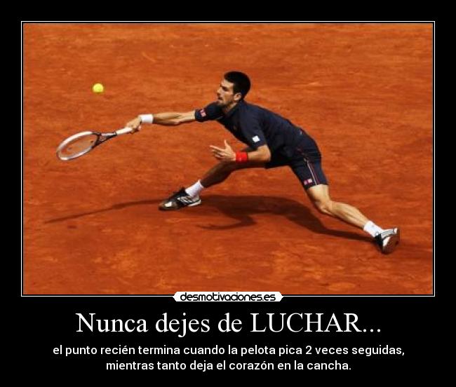Nunca dejes de LUCHAR... - 
