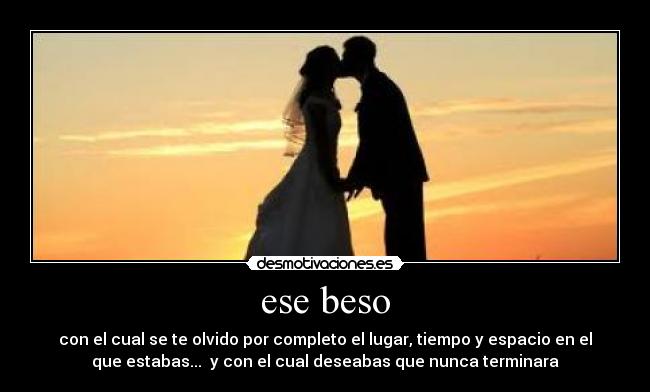 ese beso -