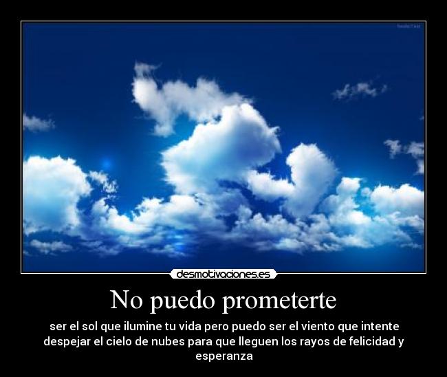 No puedo prometerte - 