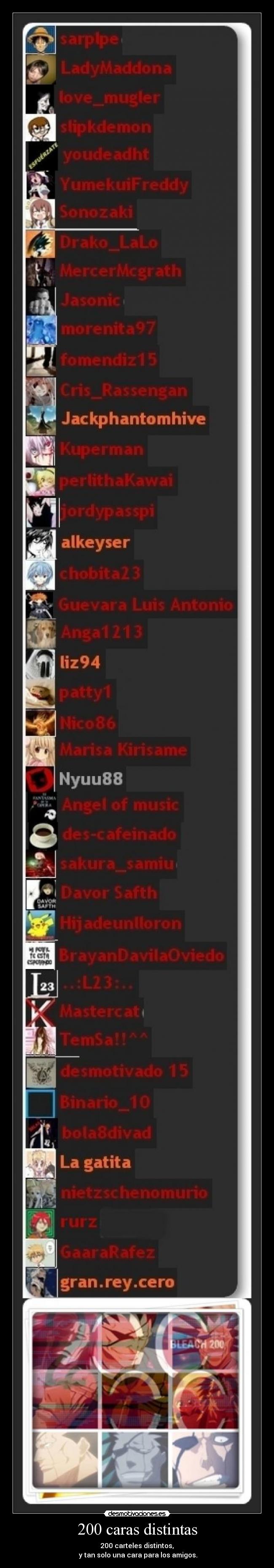 carteles 200 finish por esos desmoamigos siempre estan estan clandesplazado desmotivaciones