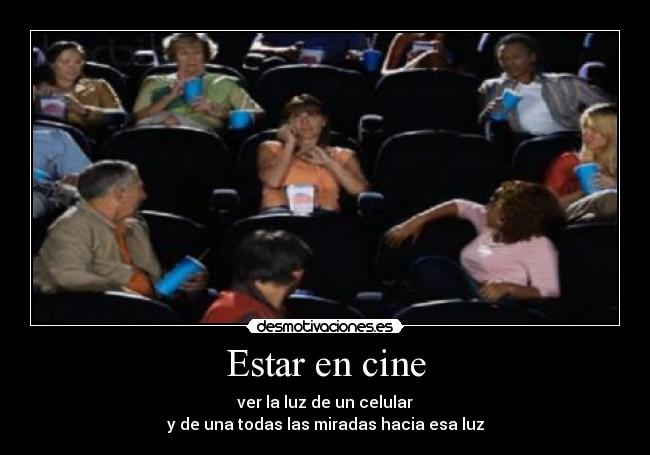 Estar en cine -