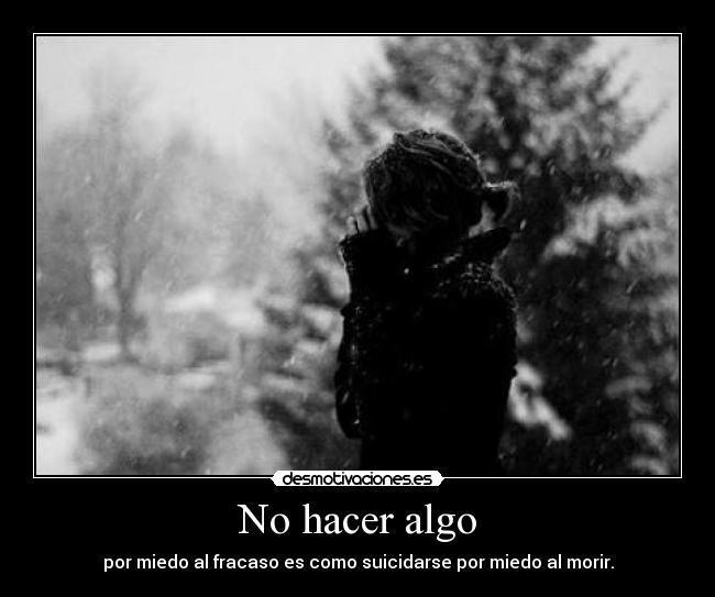 No hacer algo - 