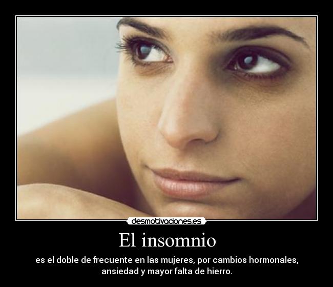 carteles insomnio mujeres ojeras desmotivaciones