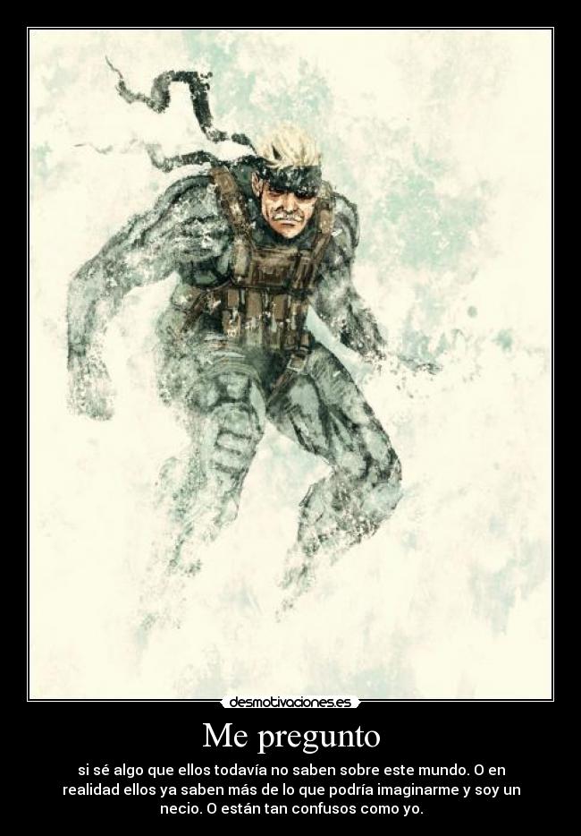 carteles old snake metal gear solid desmotivaciones
