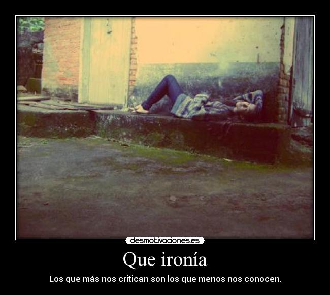 Que ironía - 