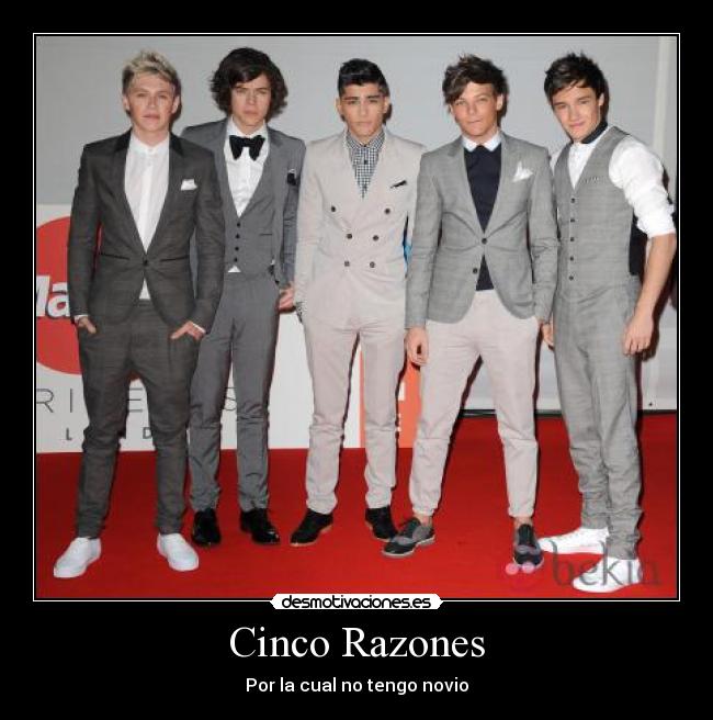 Cinco Razones - Por la cual no tengo novio