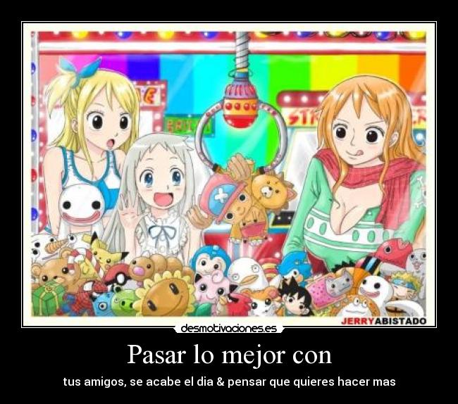 carteles anime nyan cat nami pika choper desmotivaciones