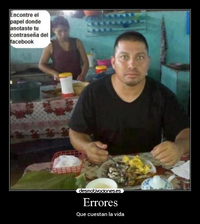 Errores - Que cuestan la vida