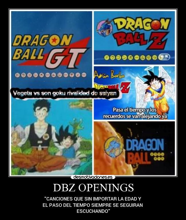 DBZ OPENINGS -