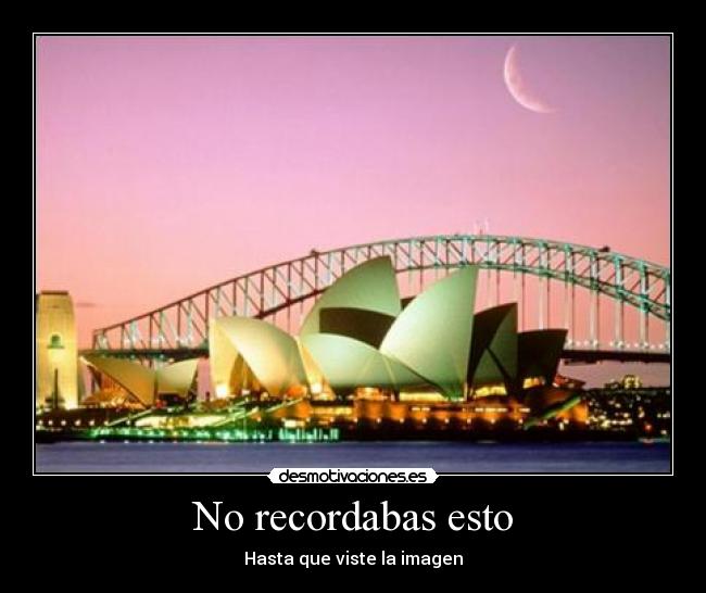 No recordabas esto - Hasta que viste la imagen