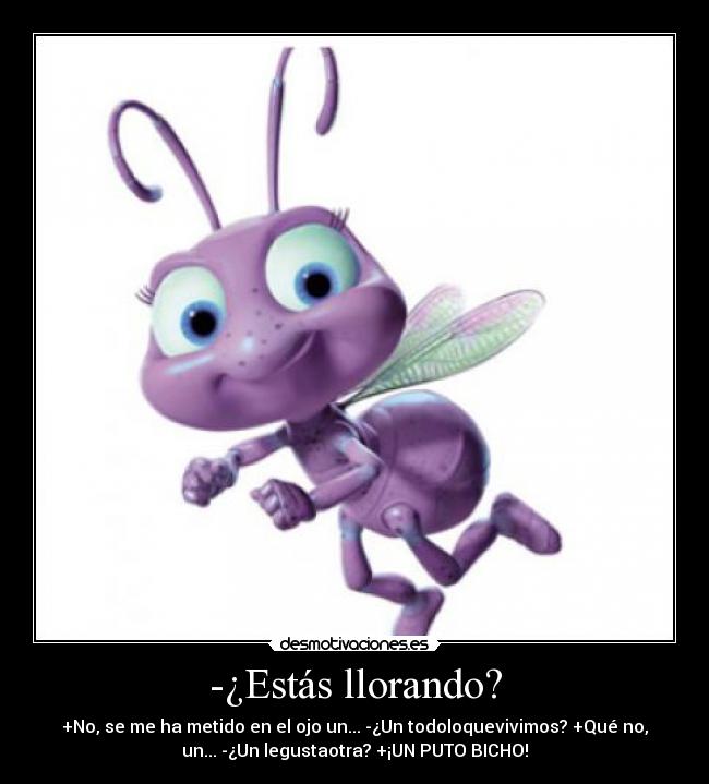 -¿Estás llorando? -