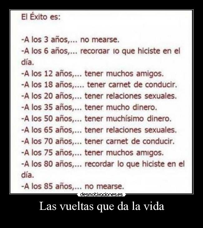 Las vueltas que da la vida -