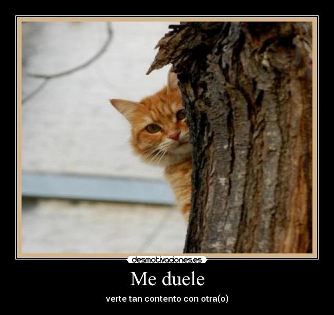 Me duele - verte tan contento con otra(o)