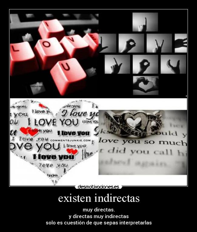 existen indirectas -