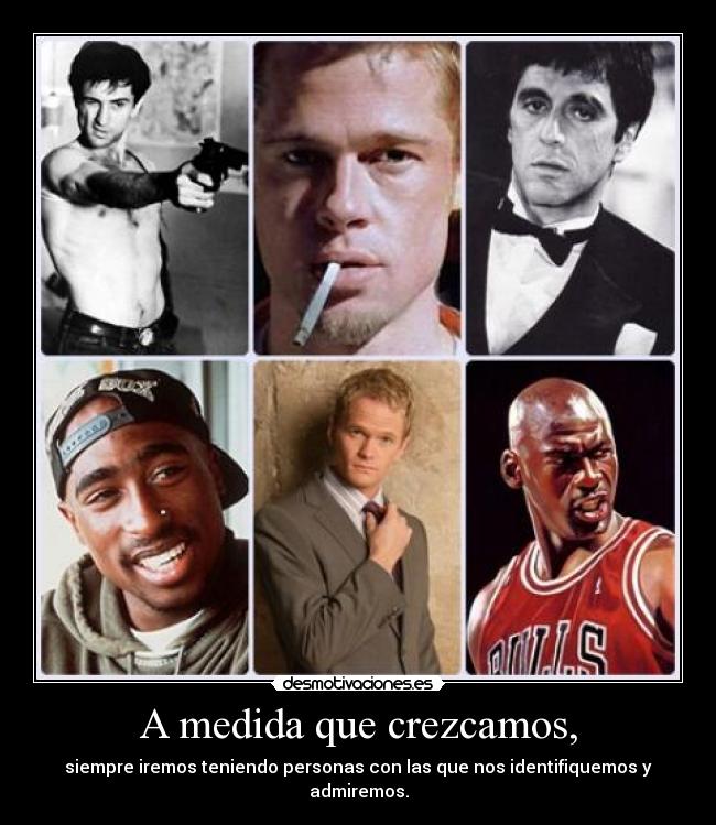 carteles siempre niro 2pac michael jordan pacino brad pitt barney stinson desmotivaciones