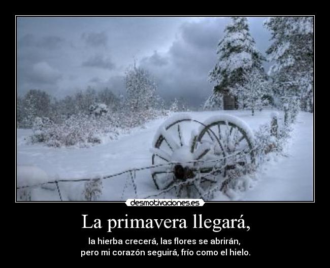 carteles hielo aburrimiento idea gustarme paisaje bonito amor corazon primavera invierno desmotivaciones