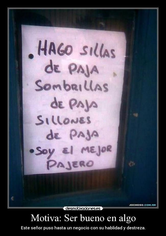 Motiva: Ser bueno en algo - 
