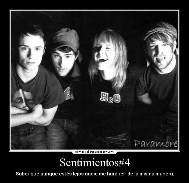 Sentimientos#4 - Saber que aunque estés lejos nadie me hará reír de la misma manera.