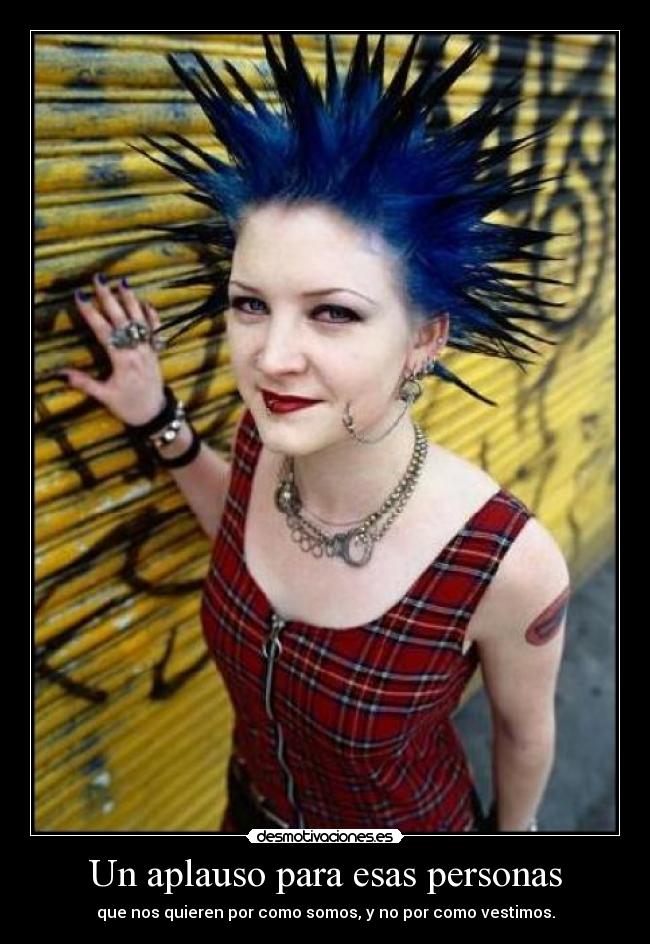 Un aplauso para esas personas -