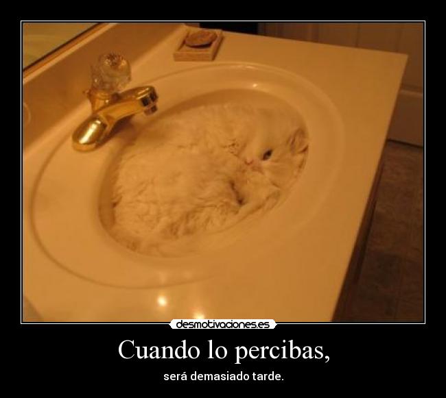 Cuando lo percibas, - 