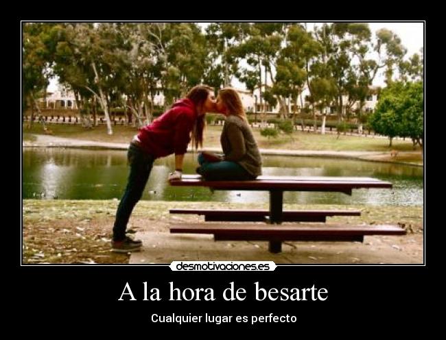 A la hora de besarte -