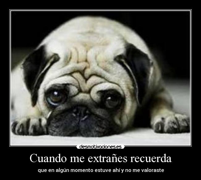 Cuando me extrañes recuerda -