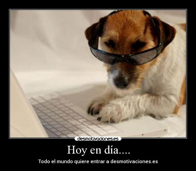Hoy en día.... - Todo el mundo quiere entrar a desmotivaciones.es