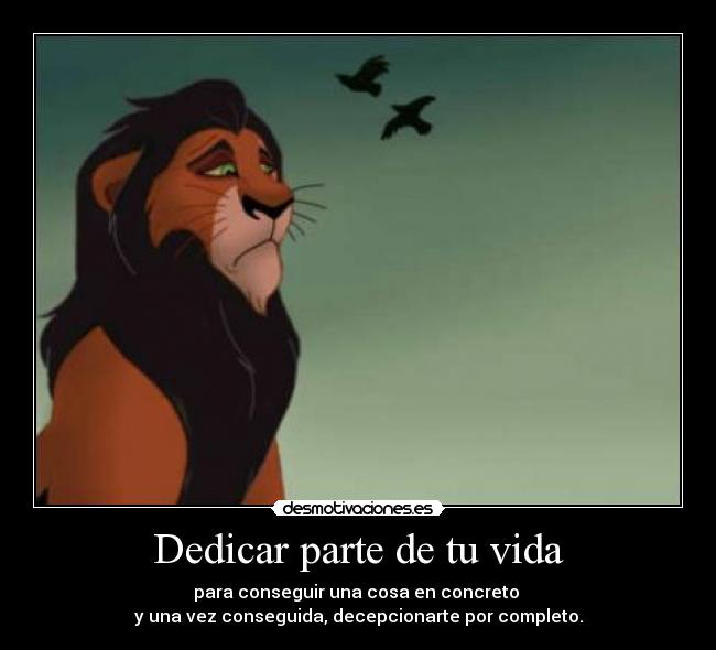 Dedicar parte de tu vida -
