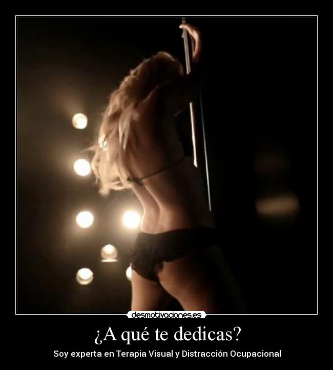 ¿A qué te dedicas? - Soy experta en Terapia Visual y Distracción Ocupacional