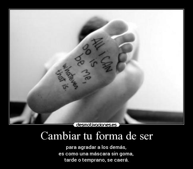 Cambiar tu forma de ser - 