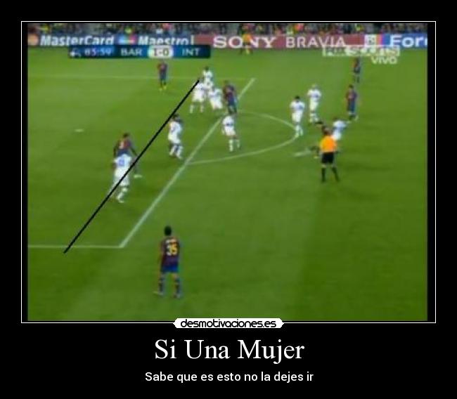 carteles mujer mujer futbol desmotivaciones