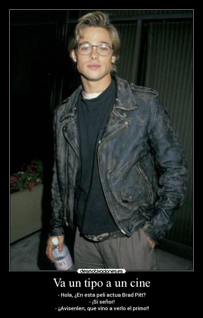 carteles cine chiste humor brad pitt famoso yankee desmotivaciones