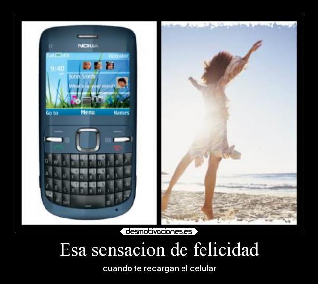 Esa sensacion de felicidad -