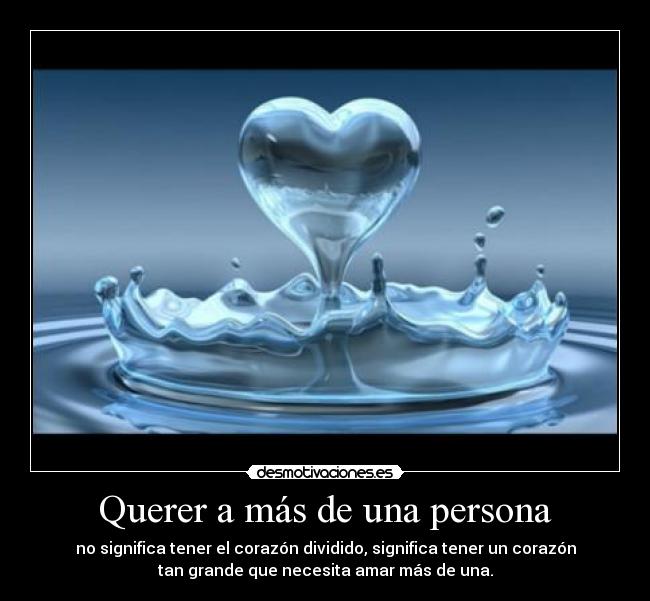 Querer a más de una persona -