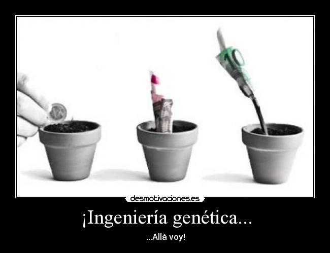 ¡Ingeniería genética... - ...Allá voy!