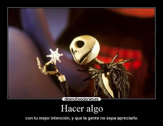 Hacer algo - 