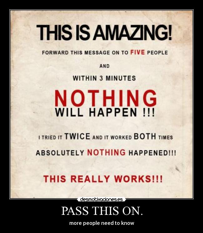 PASS THIS ON. - more people need to know